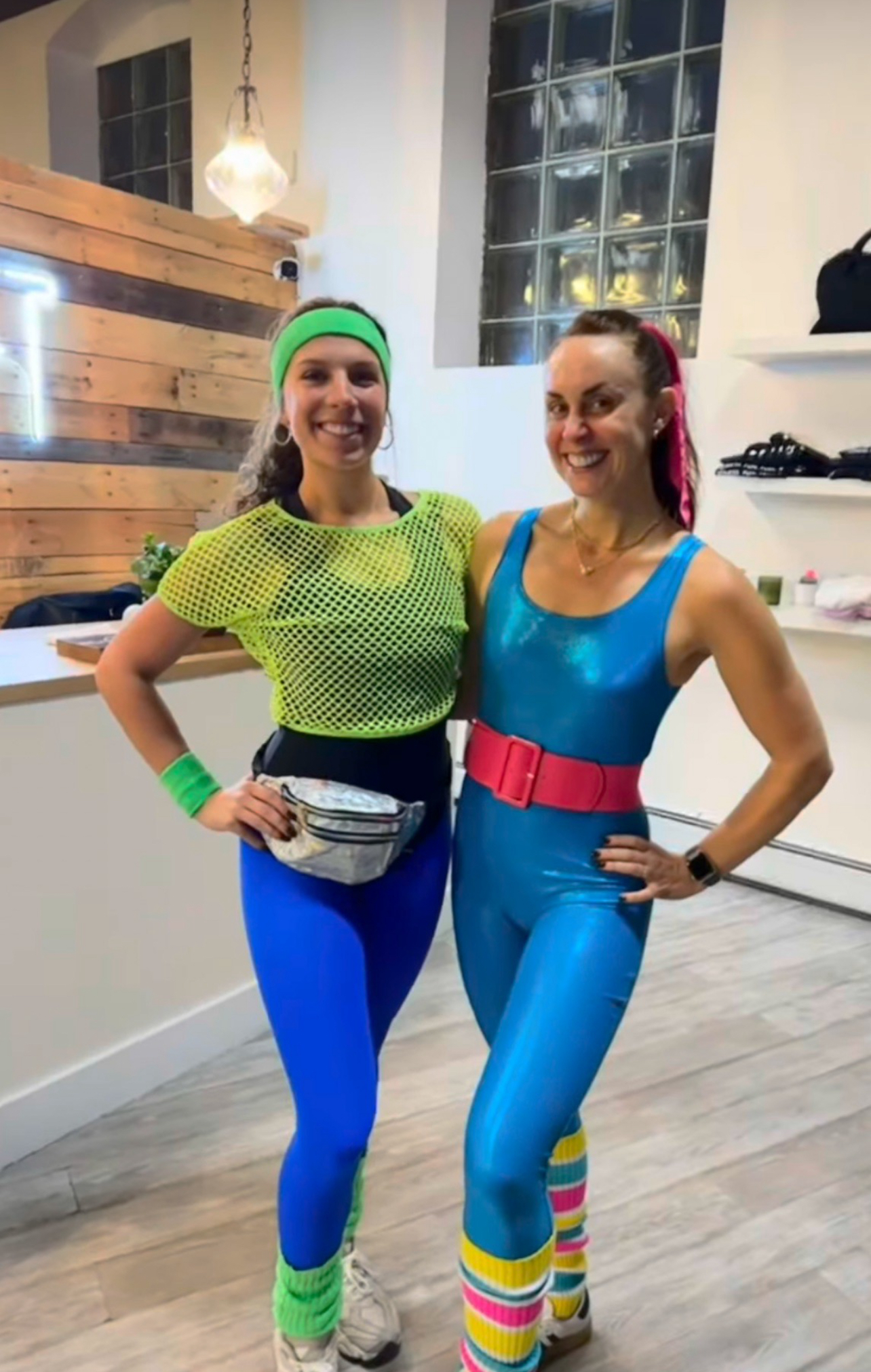 Olivia teaching fitness